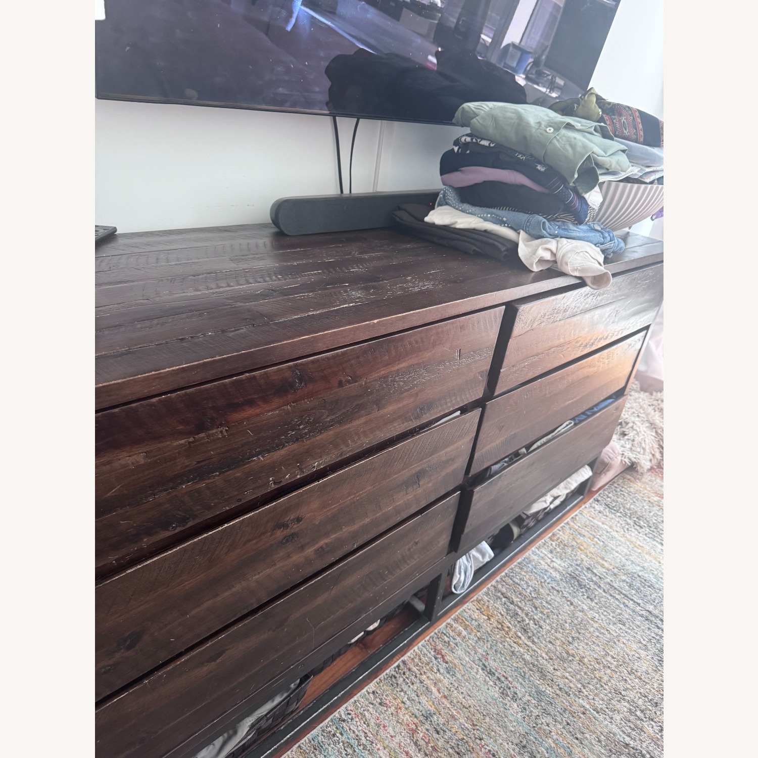 West Elm Dark Brown Logan Industrial 6-Drawer Dresser - image-2