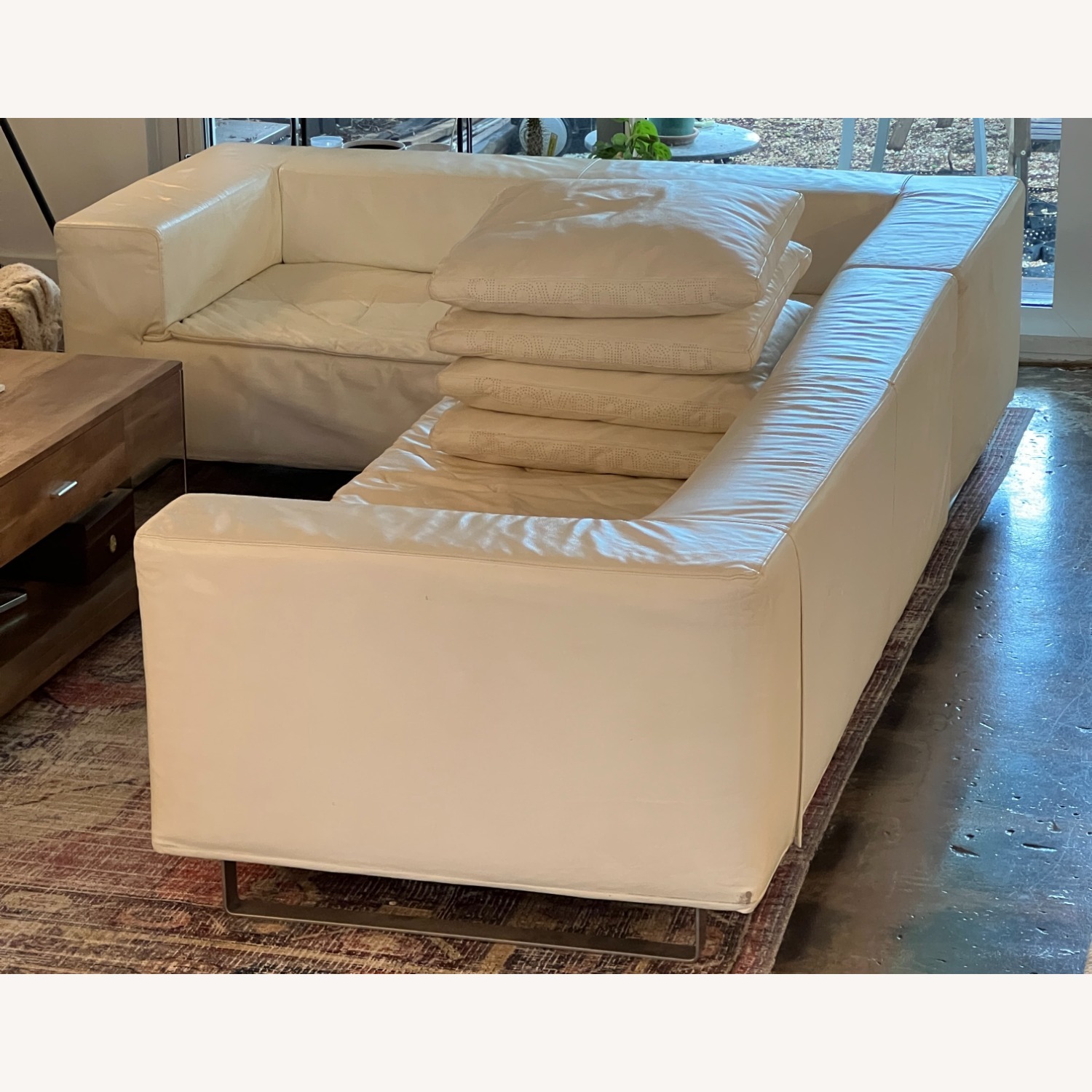  Giovannetti Collezioni Friends Light Leather Sofa - image-4