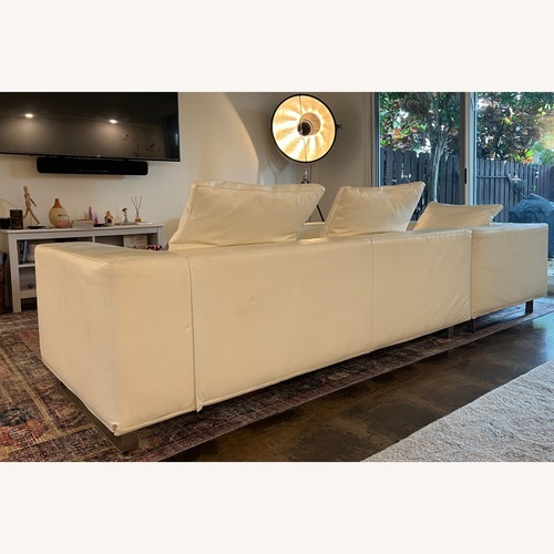 Used  Giovannetti Collezioni Friends Light Leather Sofa for sale on AptDeco