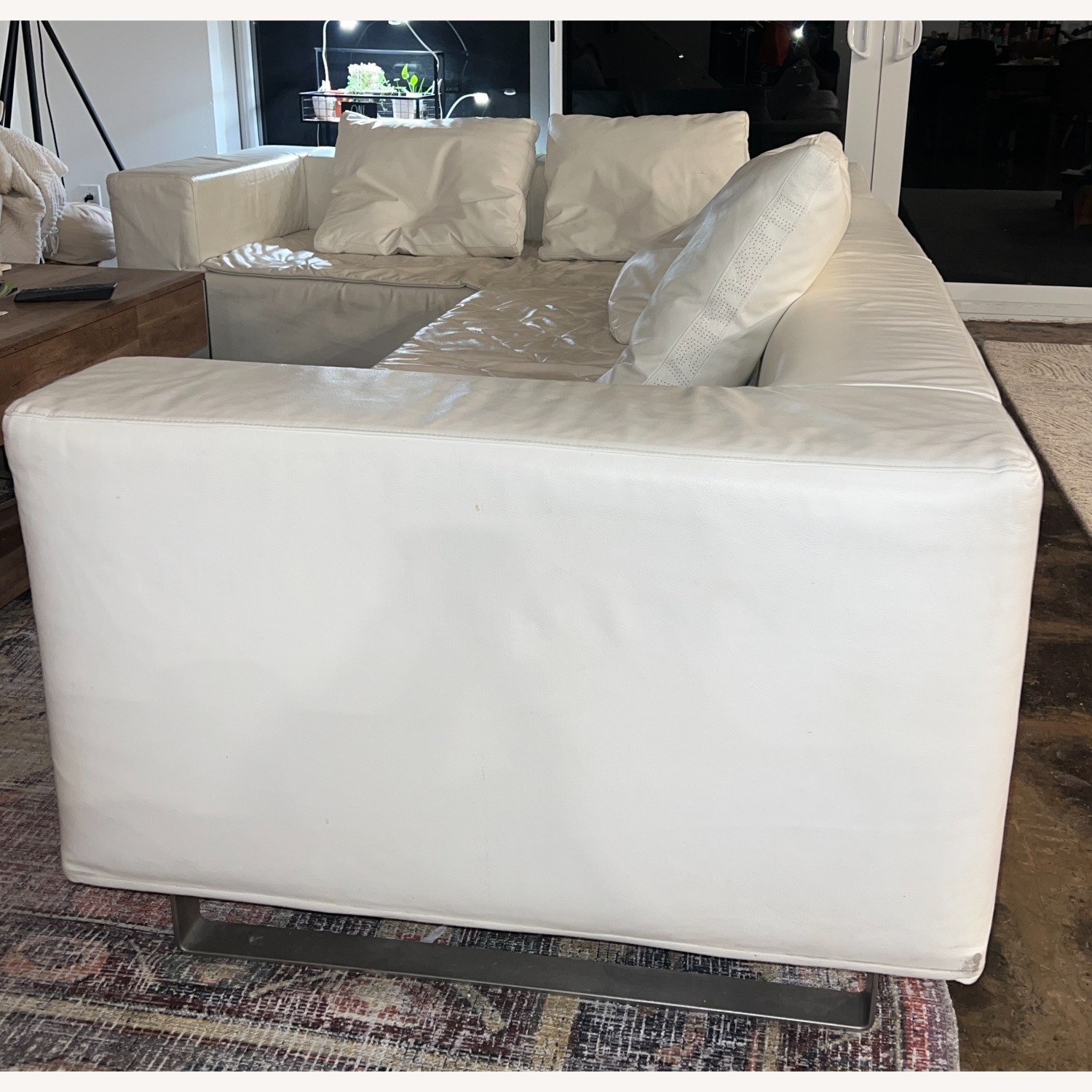  Giovannetti Collezioni Friends Light Leather Sofa - image-1