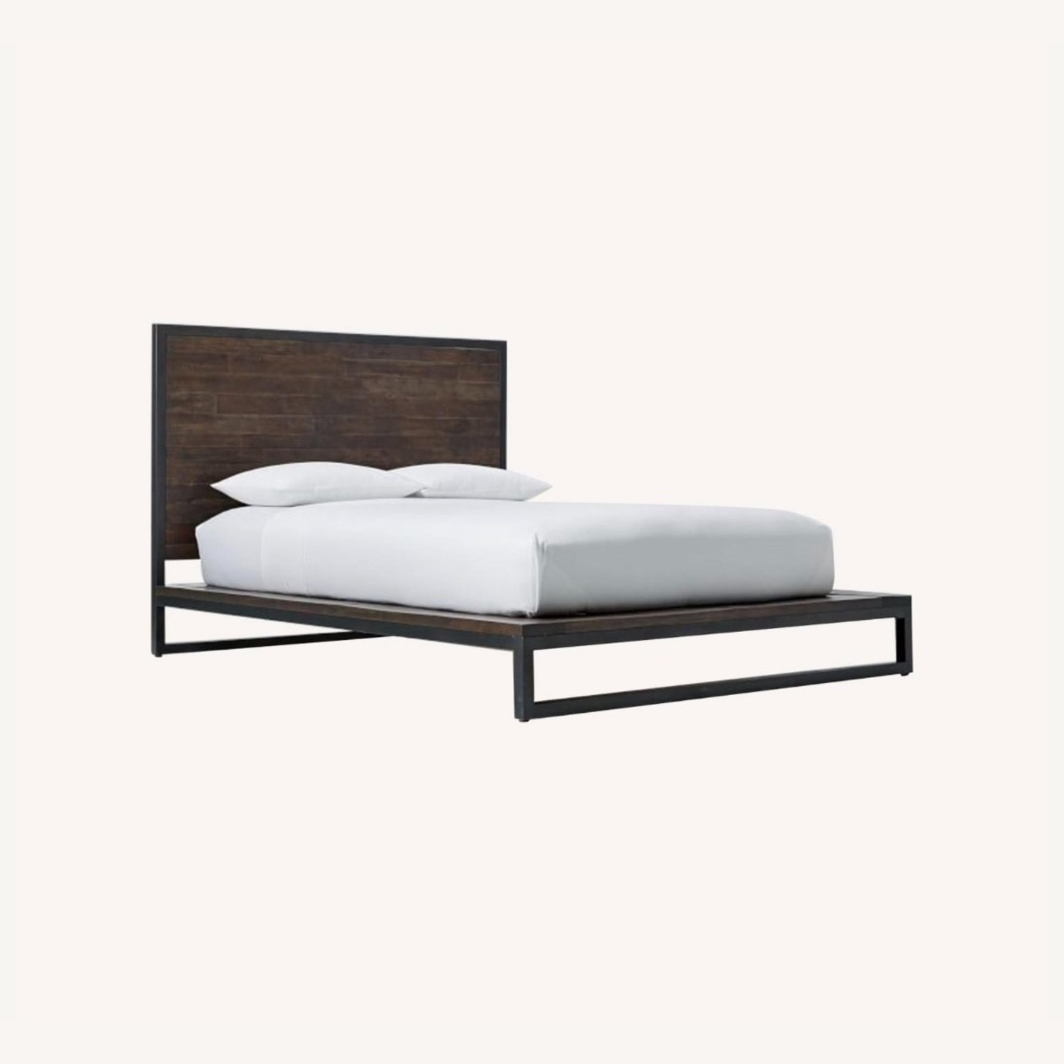 West Elm Dark Brown Logan Industrial Platform Bed - image-2