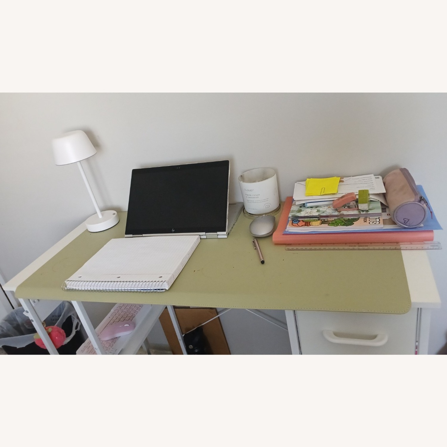 White Wood Desk - image-2