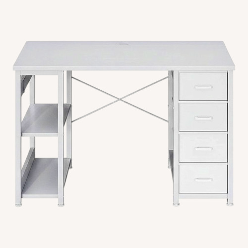 Used White Wood Desk for sale on AptDeco