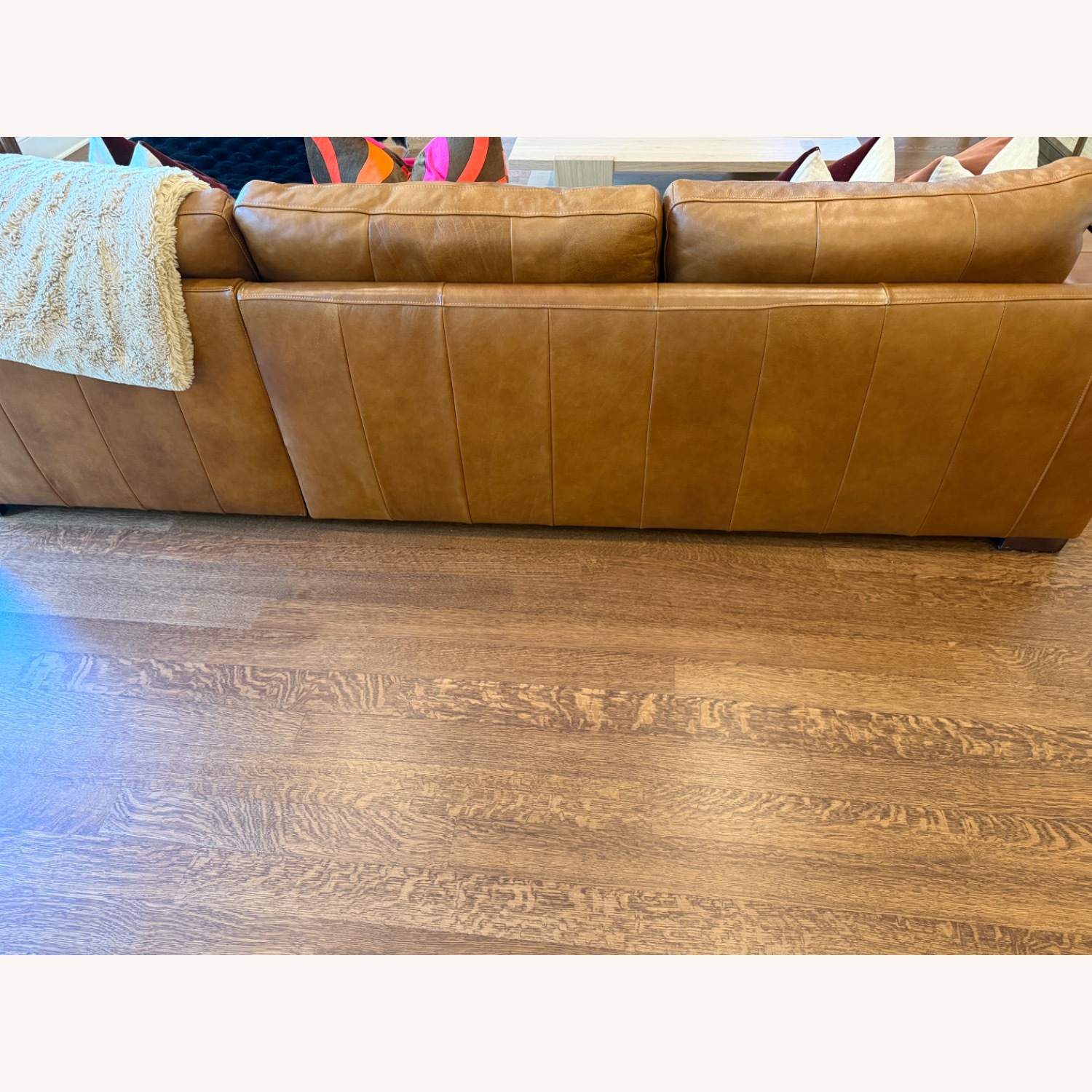 Room & Board Dark Brown Leather Chaise Lounge - image-3