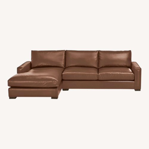 Used Room & Board Dark Brown Leather Chaise Lounge for sale on AptDeco