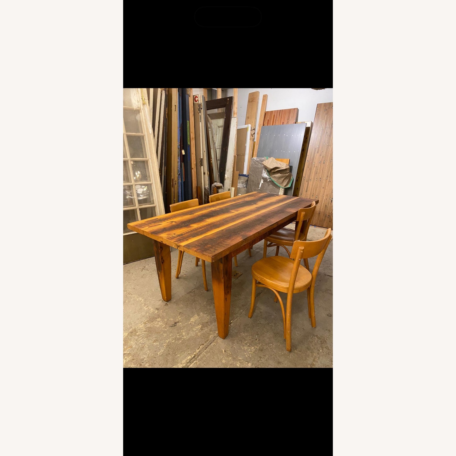 Olde Good Things Dark Brown Wood Dining Table - image-1