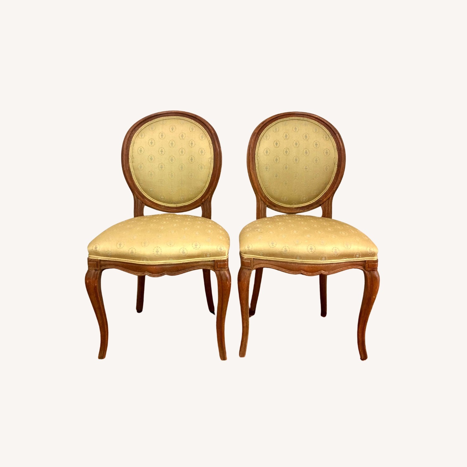 Louis XVI Style Oval Back Dining Chairs - image-1