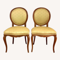 Louis XVI Style Oval Back Dining Chairs