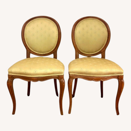 Used Louis XVI Style Oval Back Dining Chairs for sale on AptDeco