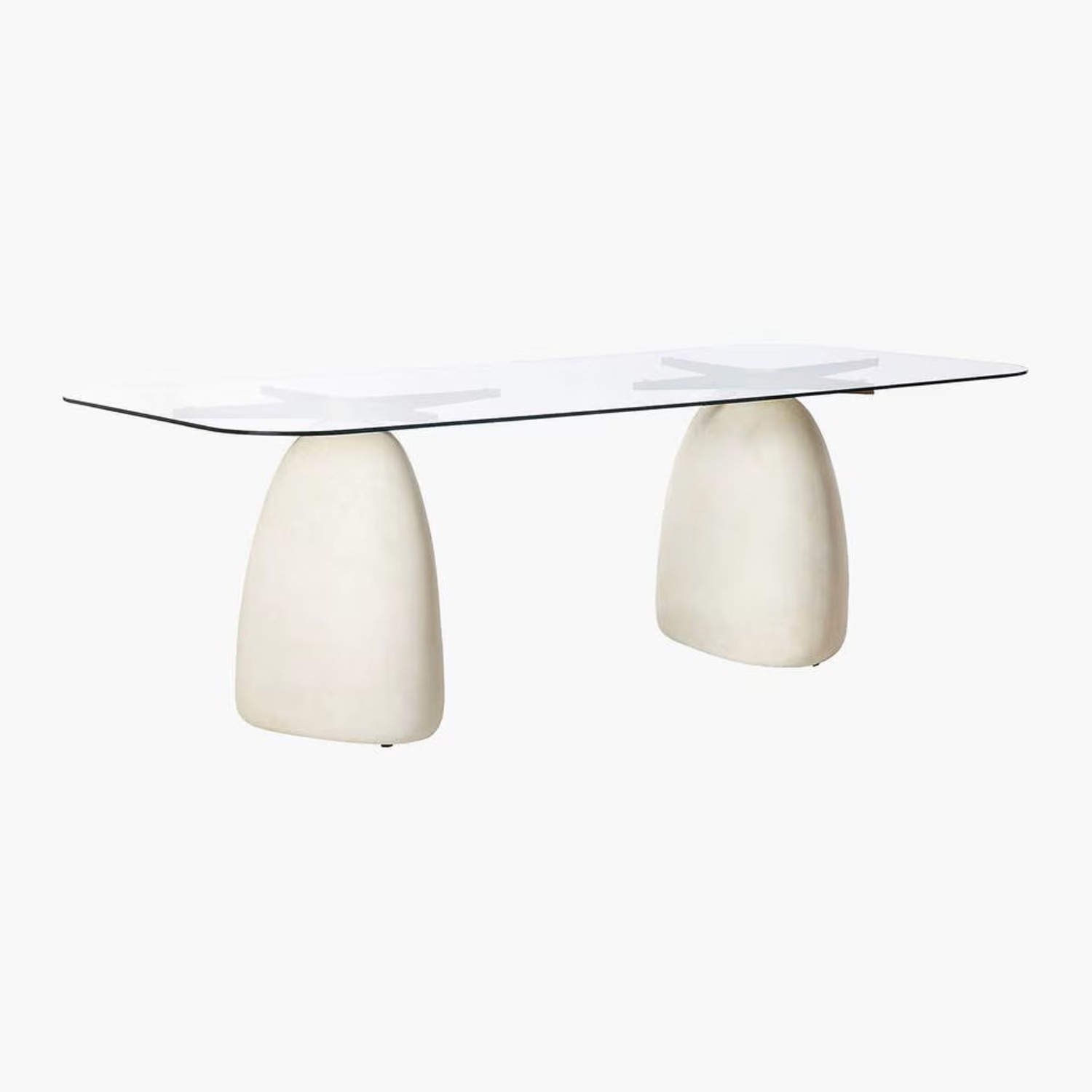 CB2 Natural Glass Dining Table - image-3