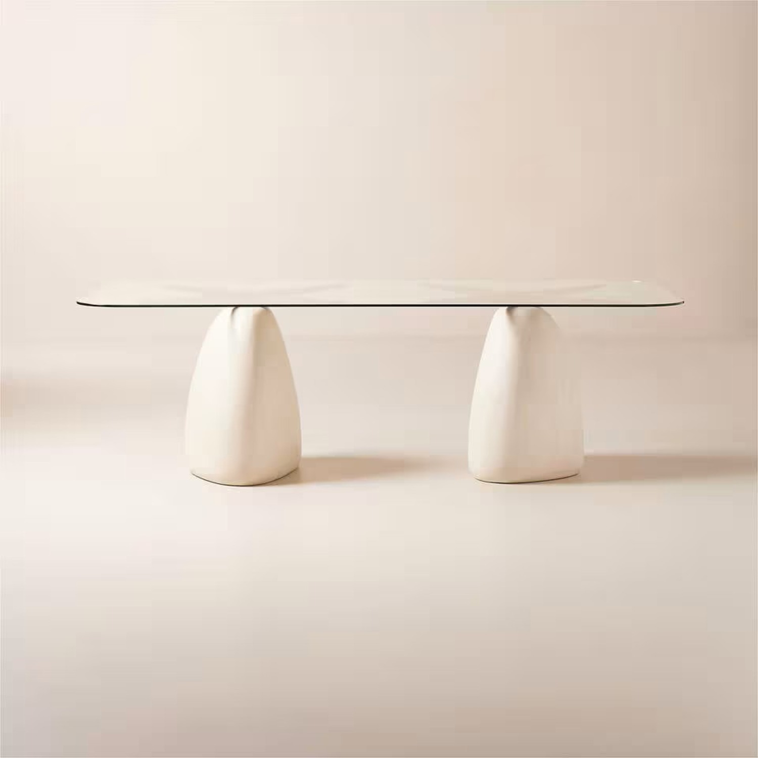 CB2 Natural Glass Dining Table - image-4