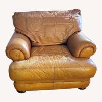 Saddle Brown Premium Leather Chair 