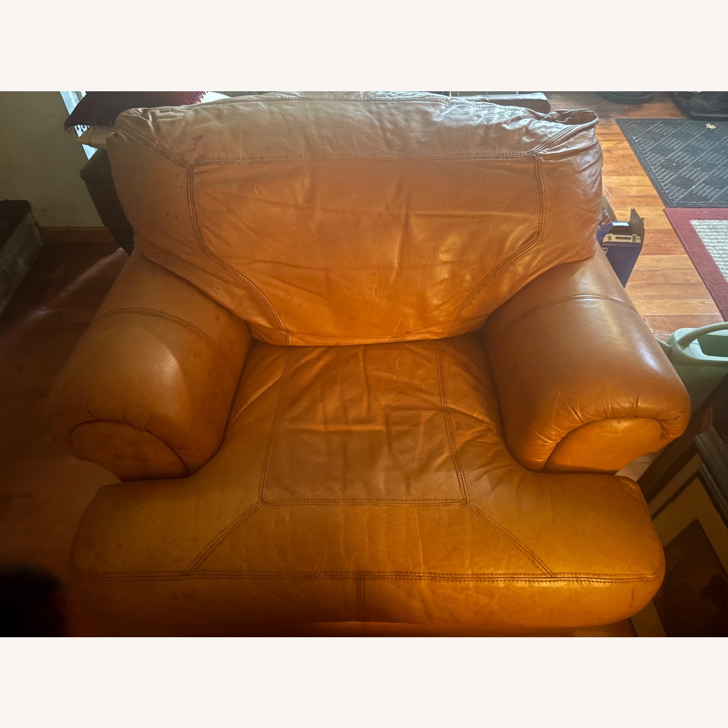 Saddle Brown Premium Leather Chair  - image-3