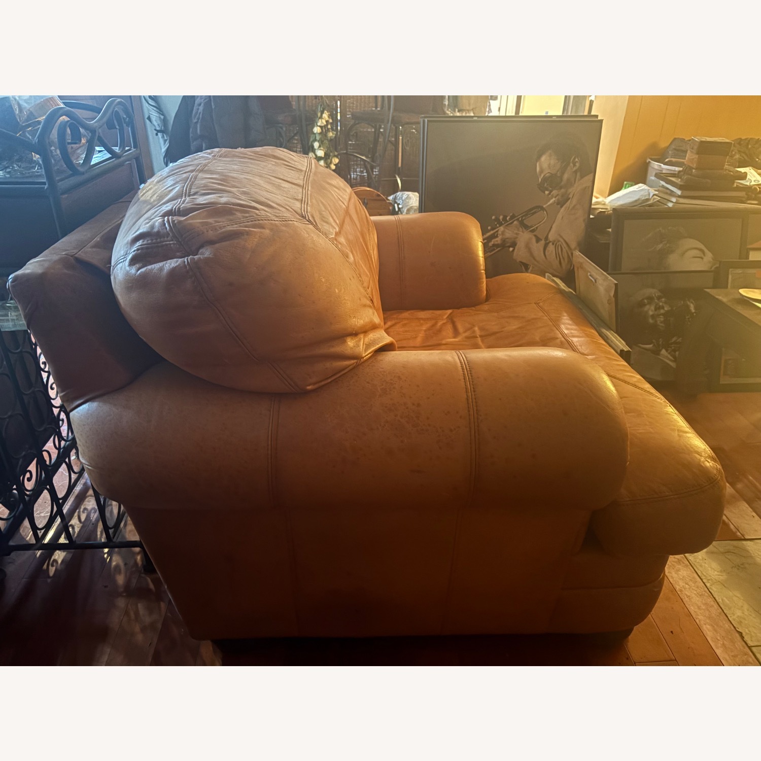 Saddle Brown Premium Leather Chair  - image-2