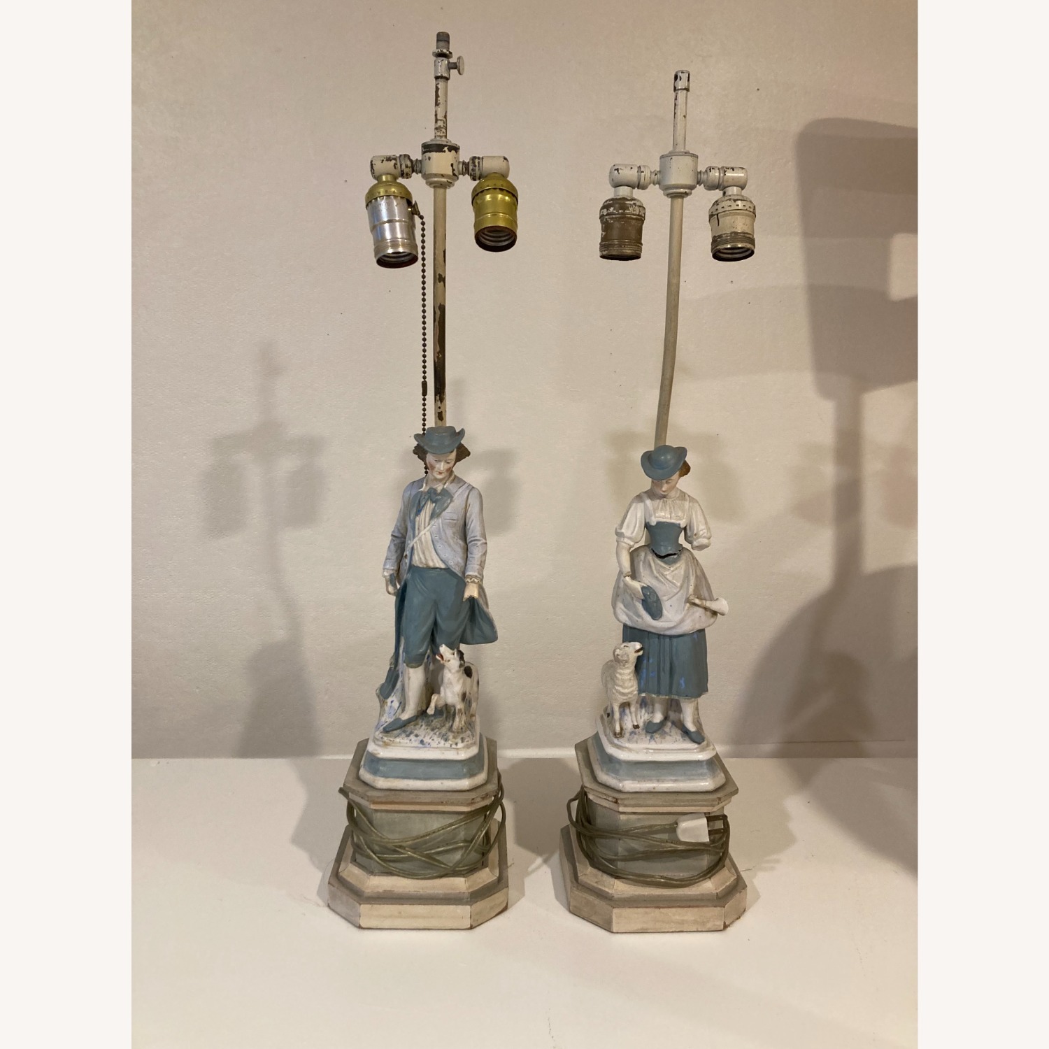 Porcelain Figure Table Lamps - image-2