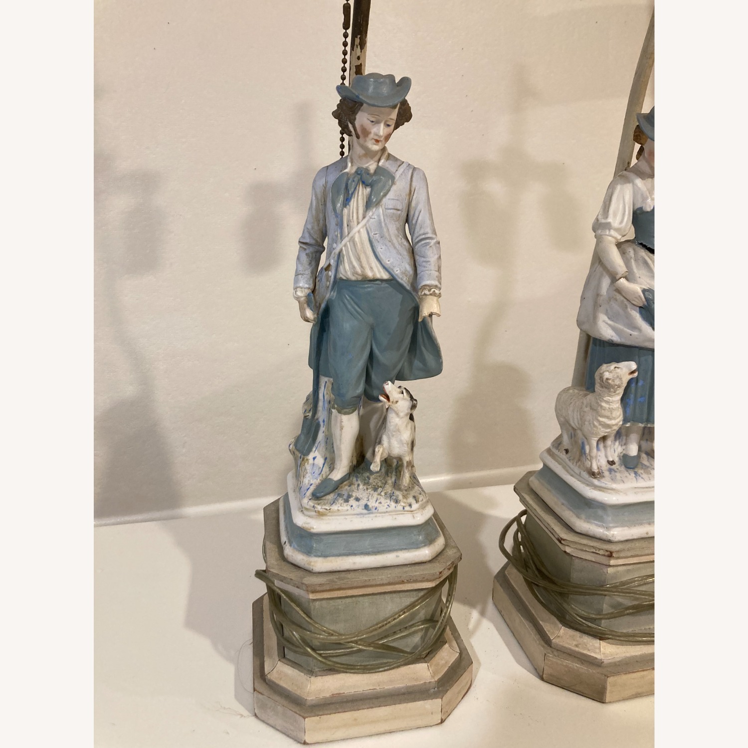 Porcelain Figure Table Lamps - image-3