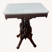 Antique Victorian Marble Side Table