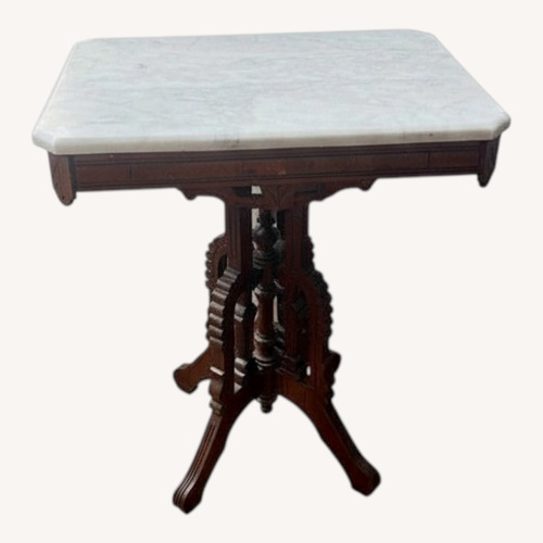 Used Antique Victorian Marble Side Table for sale on AptDeco