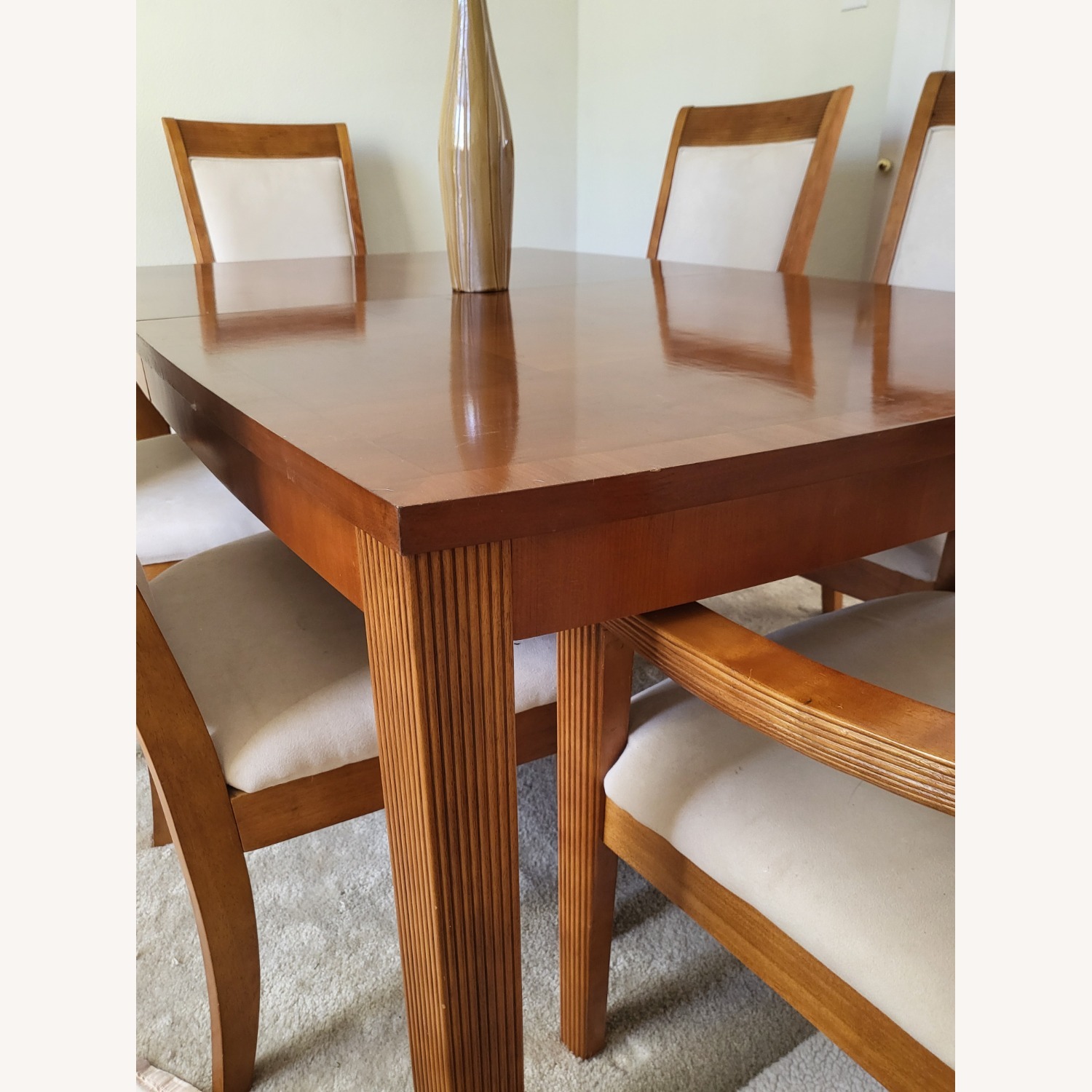 Extendable Dining Table with Six Chairs  - image-2