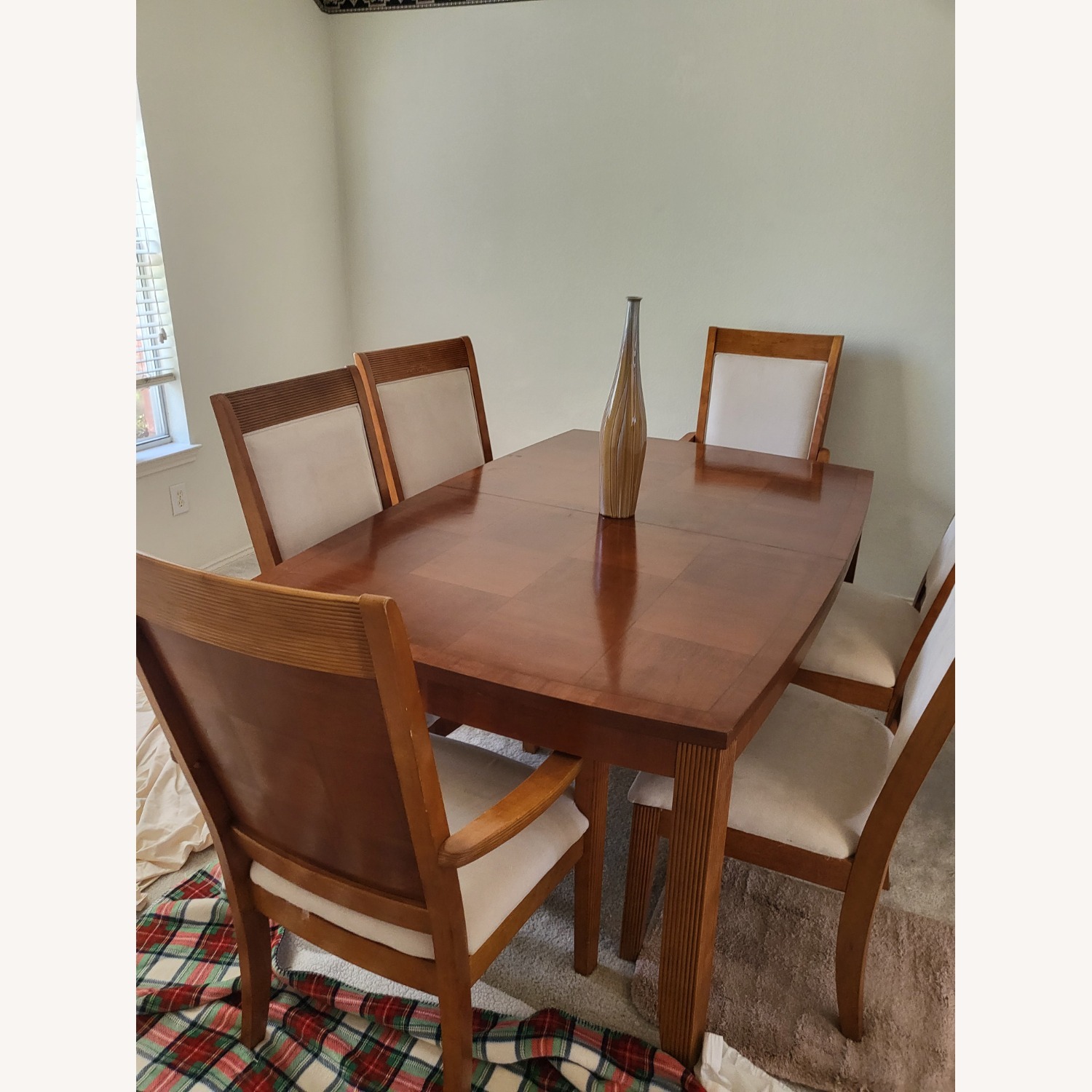 Extendable Dining Table with Six Chairs  - image-3