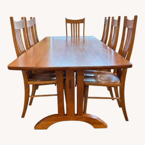 Used Handcrafted Dining Set by Gary Weeks for sale on AptDeco