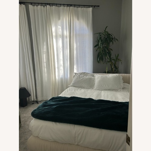 Used White Linen Curtains for sale on AptDeco