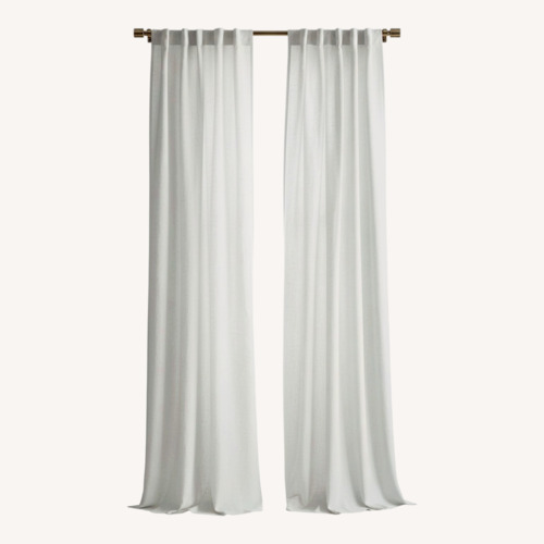 Used White Linen Curtains for sale on AptDeco