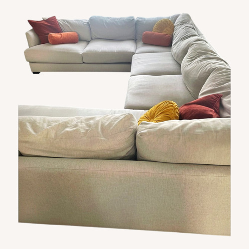 Used West Elm Light Gray 3+ Piece Sectional for sale on AptDeco