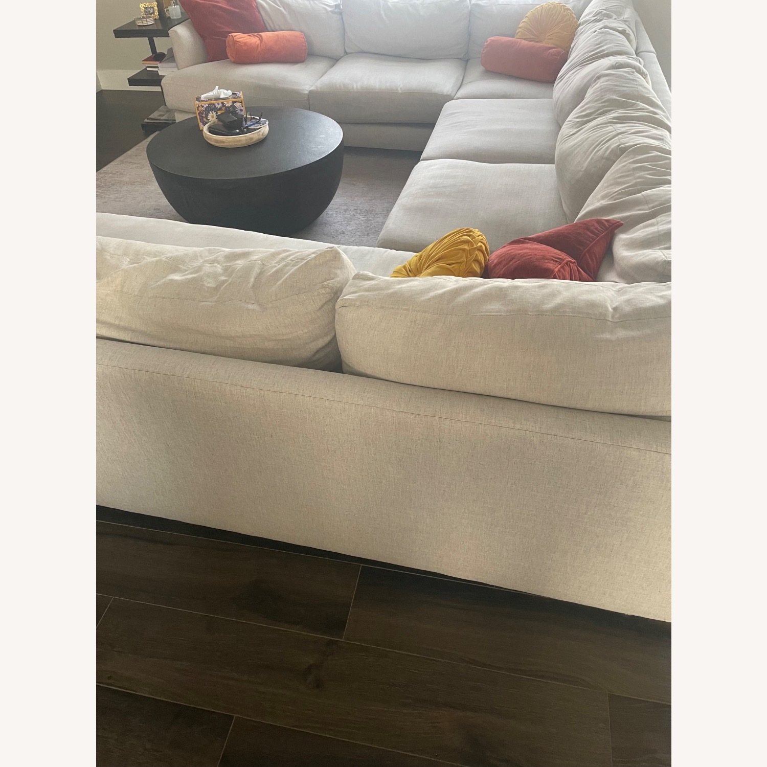 West Elm Light Gray 3+ Piece Sectional - image-4