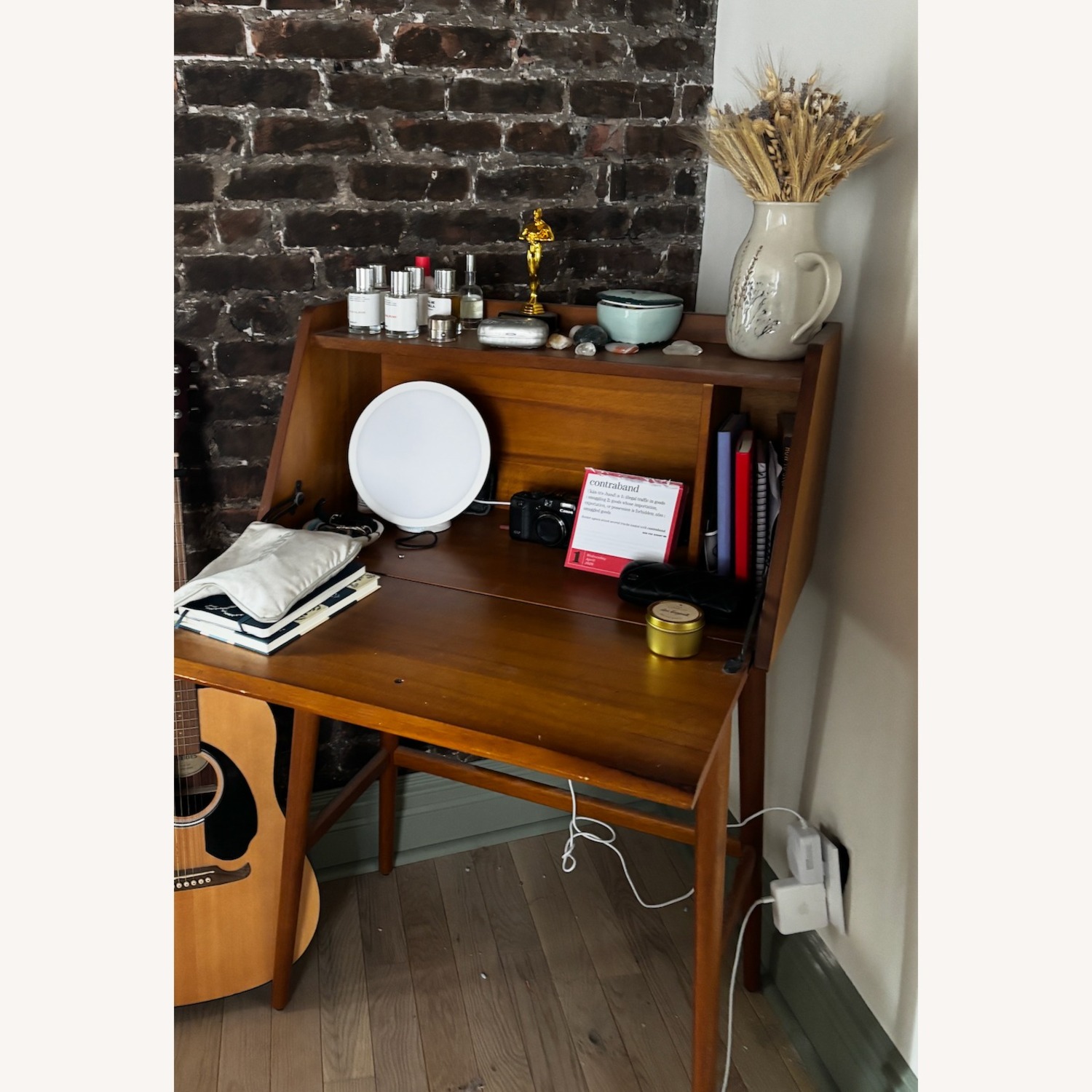 West Elm Mid Century Mini Secretary Desk - image-3