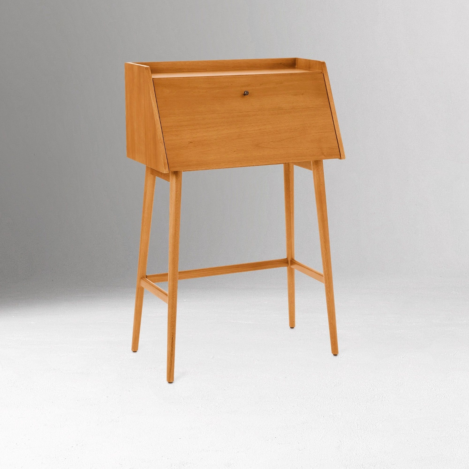 West Elm Mid Century Mini Secretary Desk - image-4