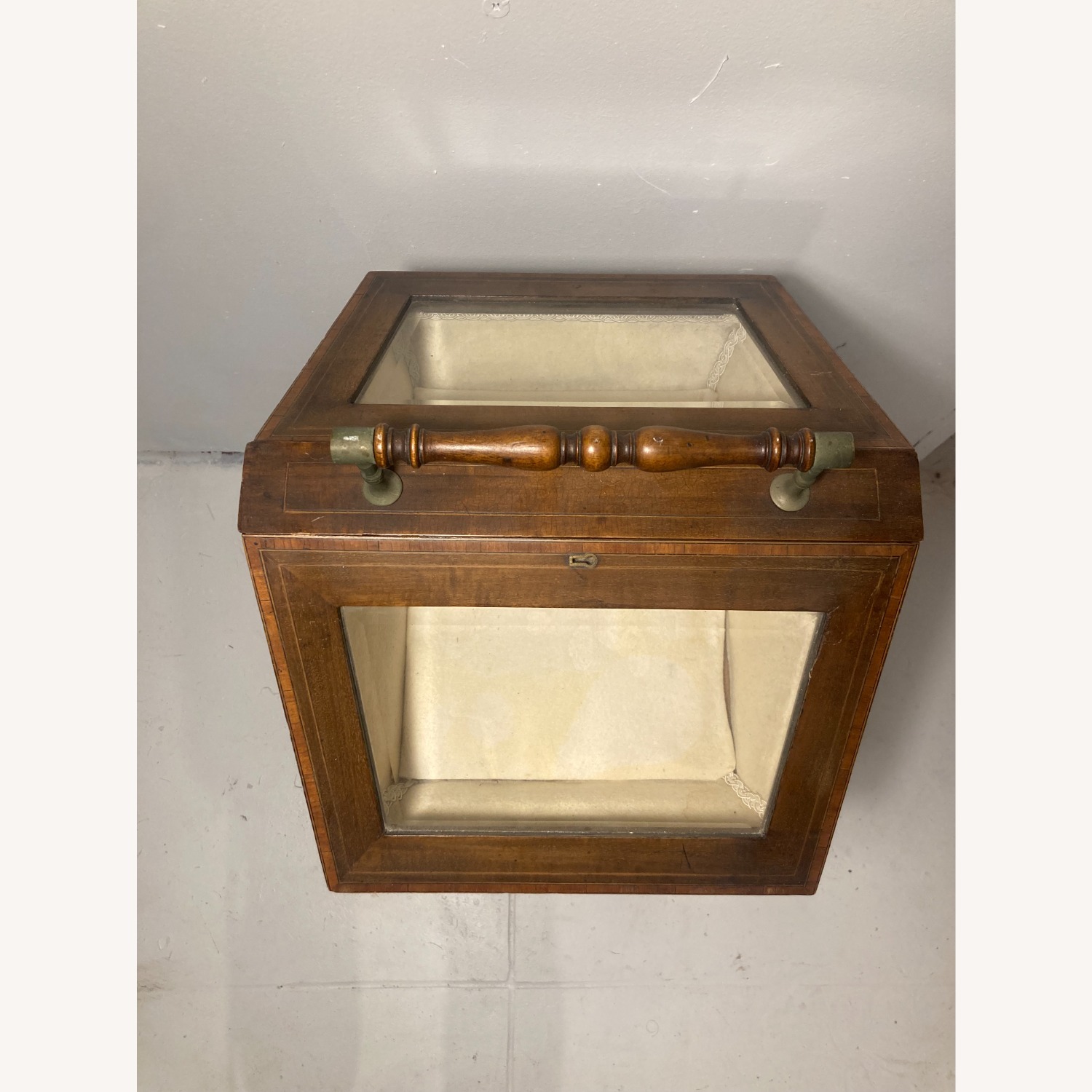 Antique Edwardian Sewing Stand / Display Case - image-4
