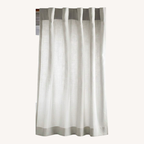 Used White Linen Curtains for sale on AptDeco