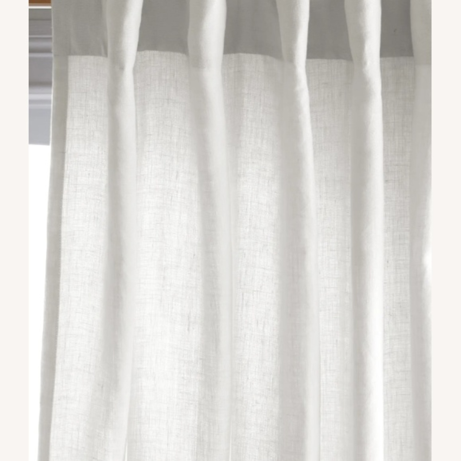 White Linen Curtains - image-4