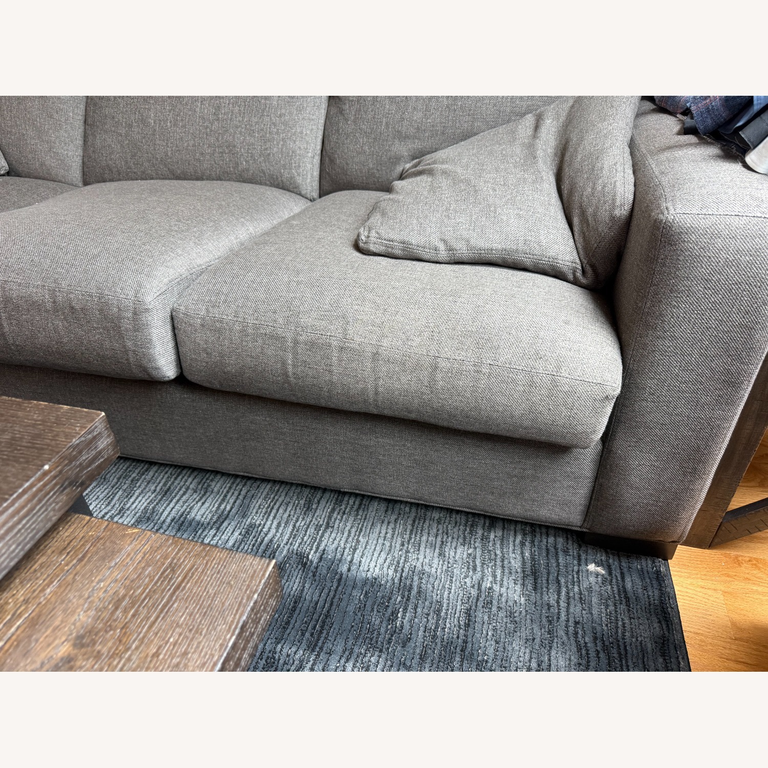 Metro 88" Three-Cushion Sofa in Gino Charcoal - image-4