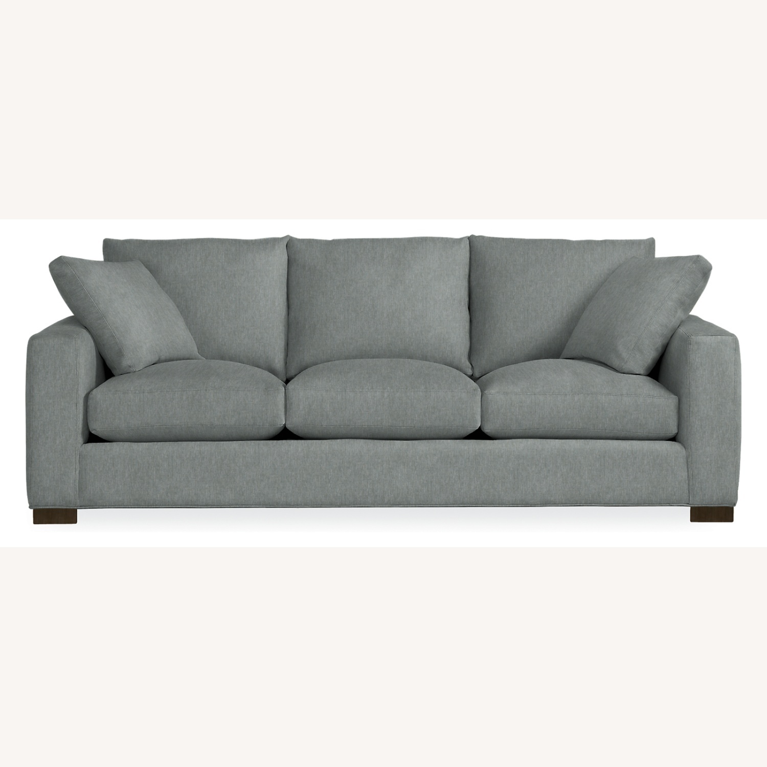 Metro 88" Three-Cushion Sofa in Gino Charcoal - image-6