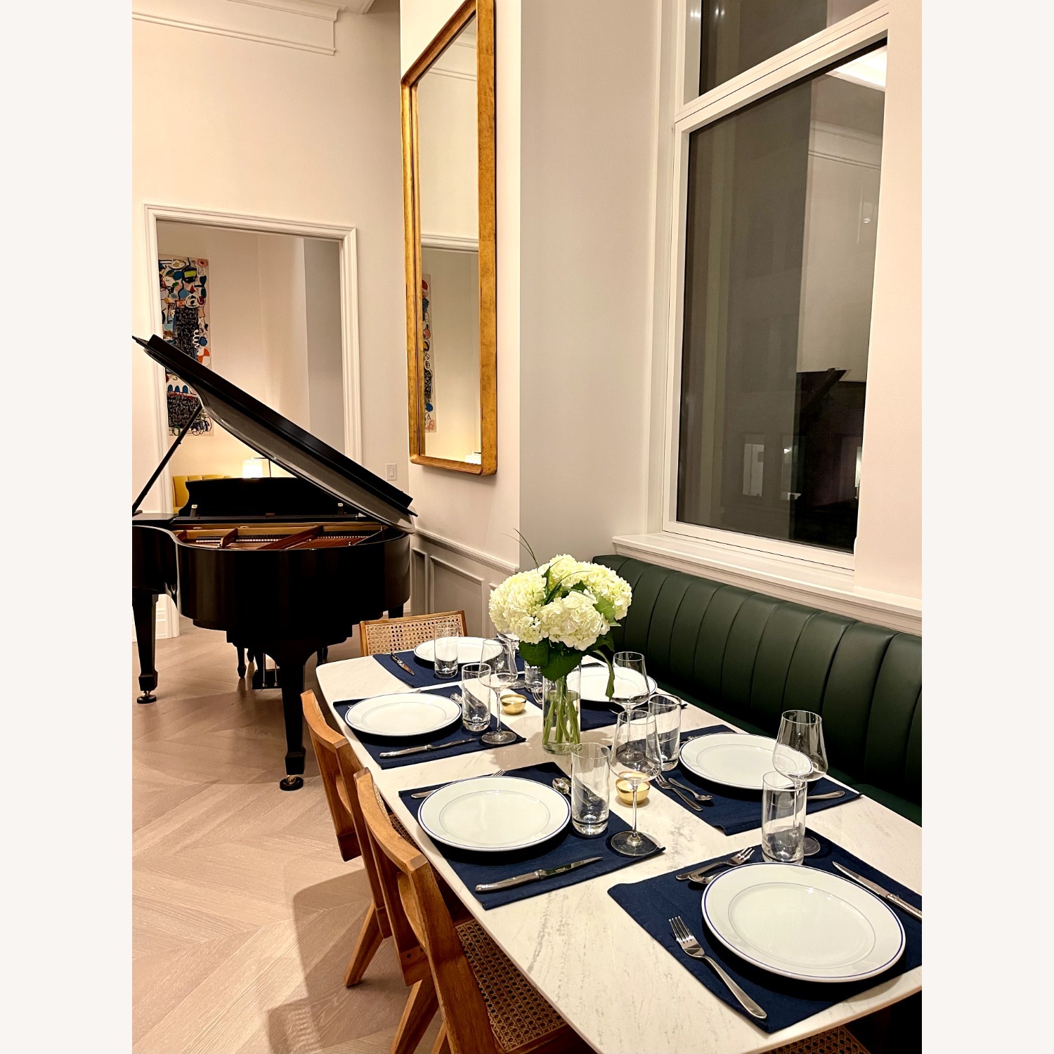 Rove Concepts White Carrara Marble Dining Table  - image-5