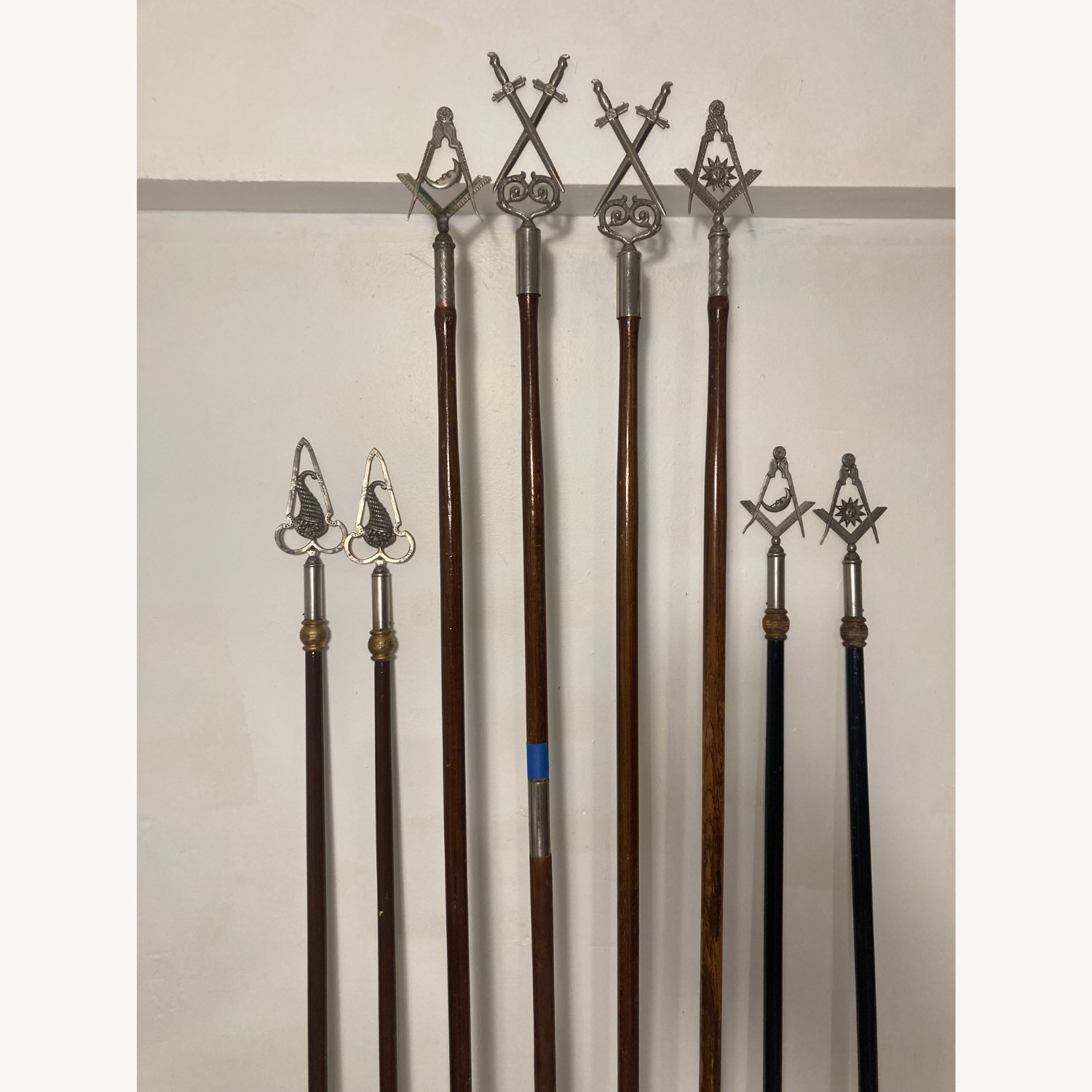 Vintage Masonic Ceremonial Staffs - image-2