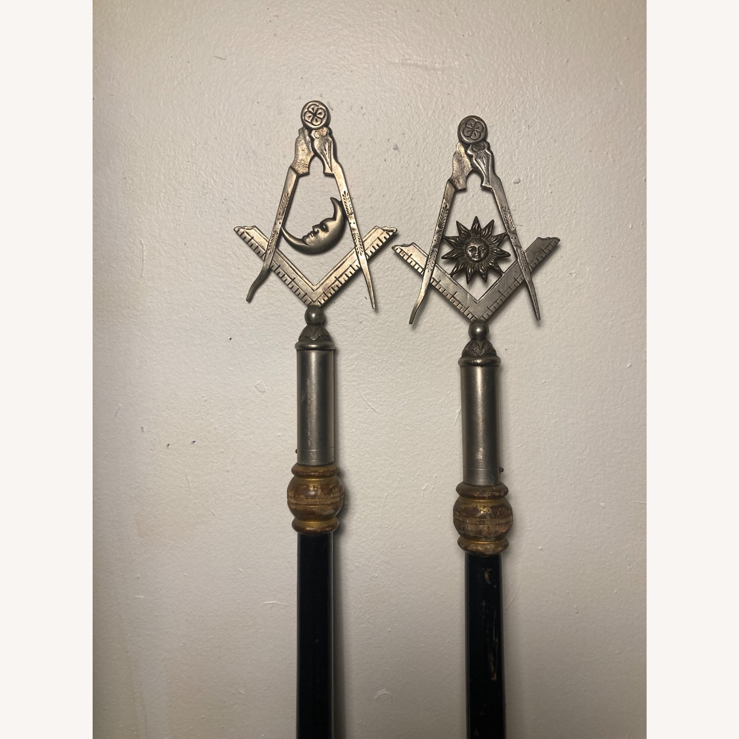 Vintage Masonic Ceremonial Staffs - image-5