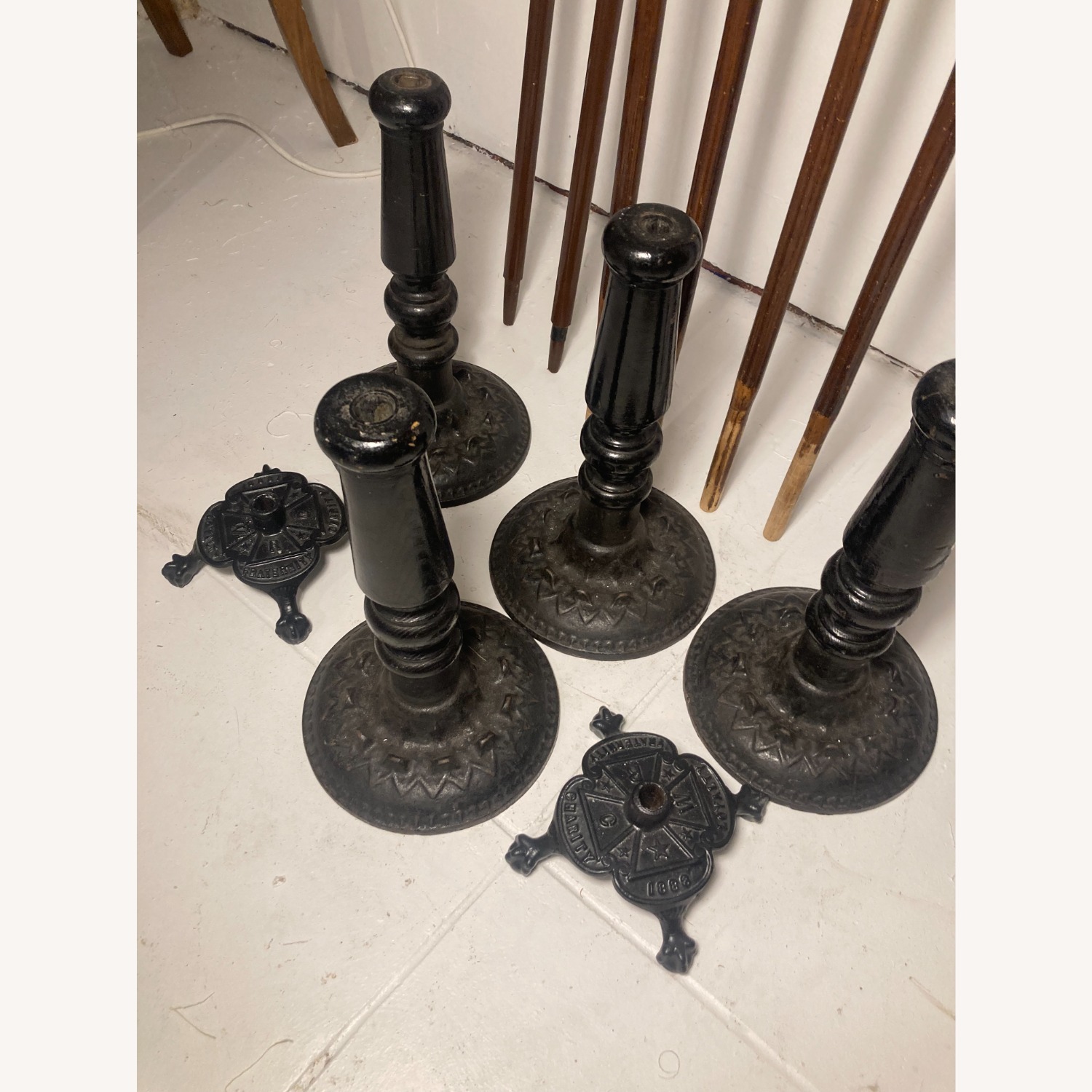 Vintage Masonic Ceremonial Staffs - image-7