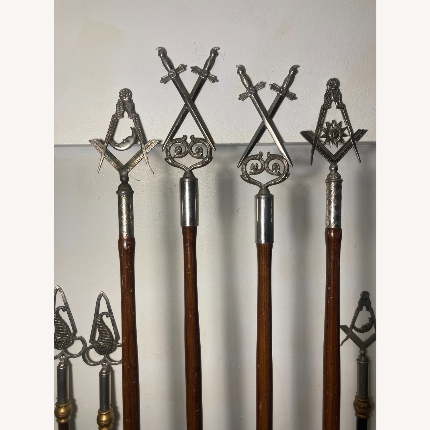 Vintage Masonic Ceremonial Staffs - image-4