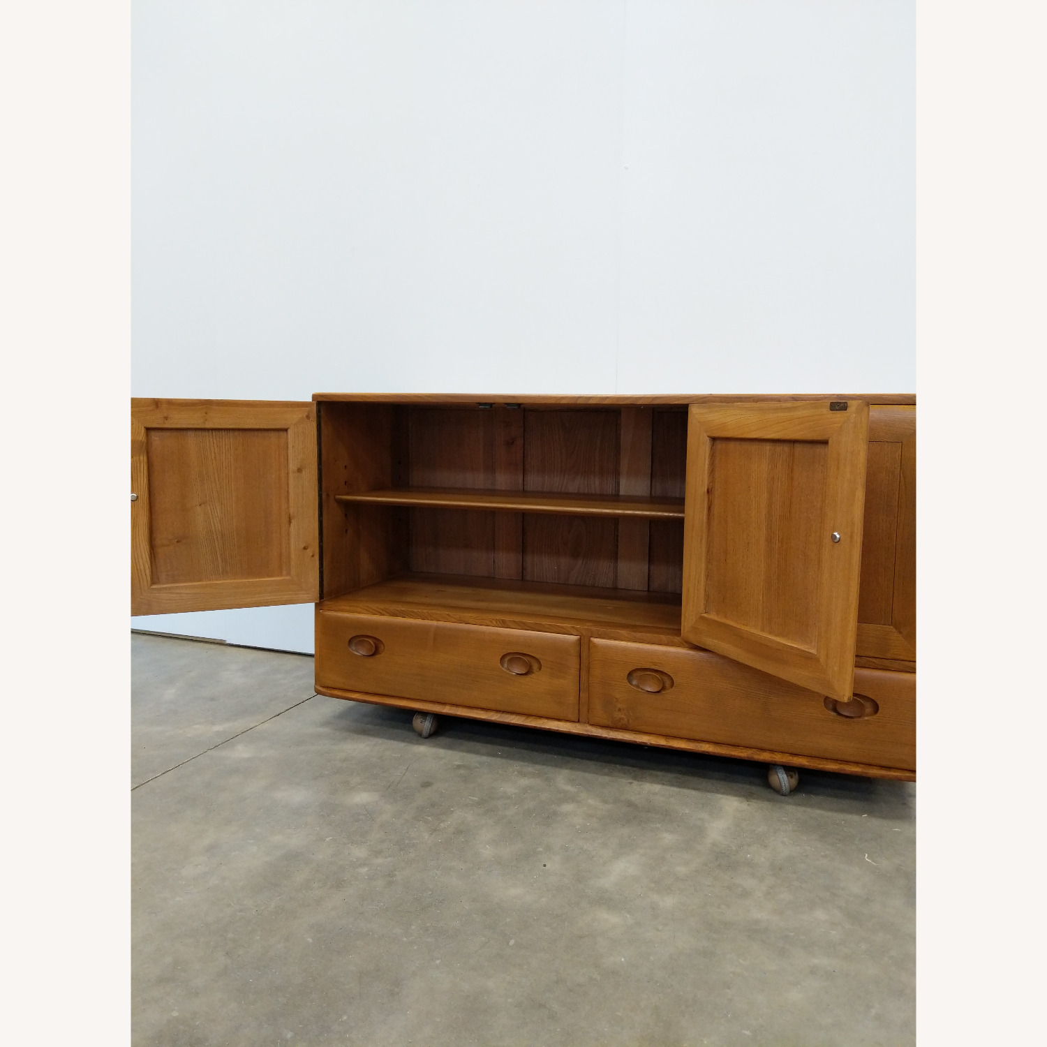 Vintage Mid Century Modern Ecrol Credenza Cabinet - image-4