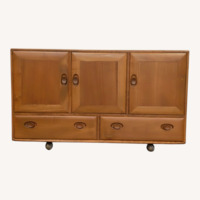 Vintage Mid Century Modern Ecrol Credenza Cabinet