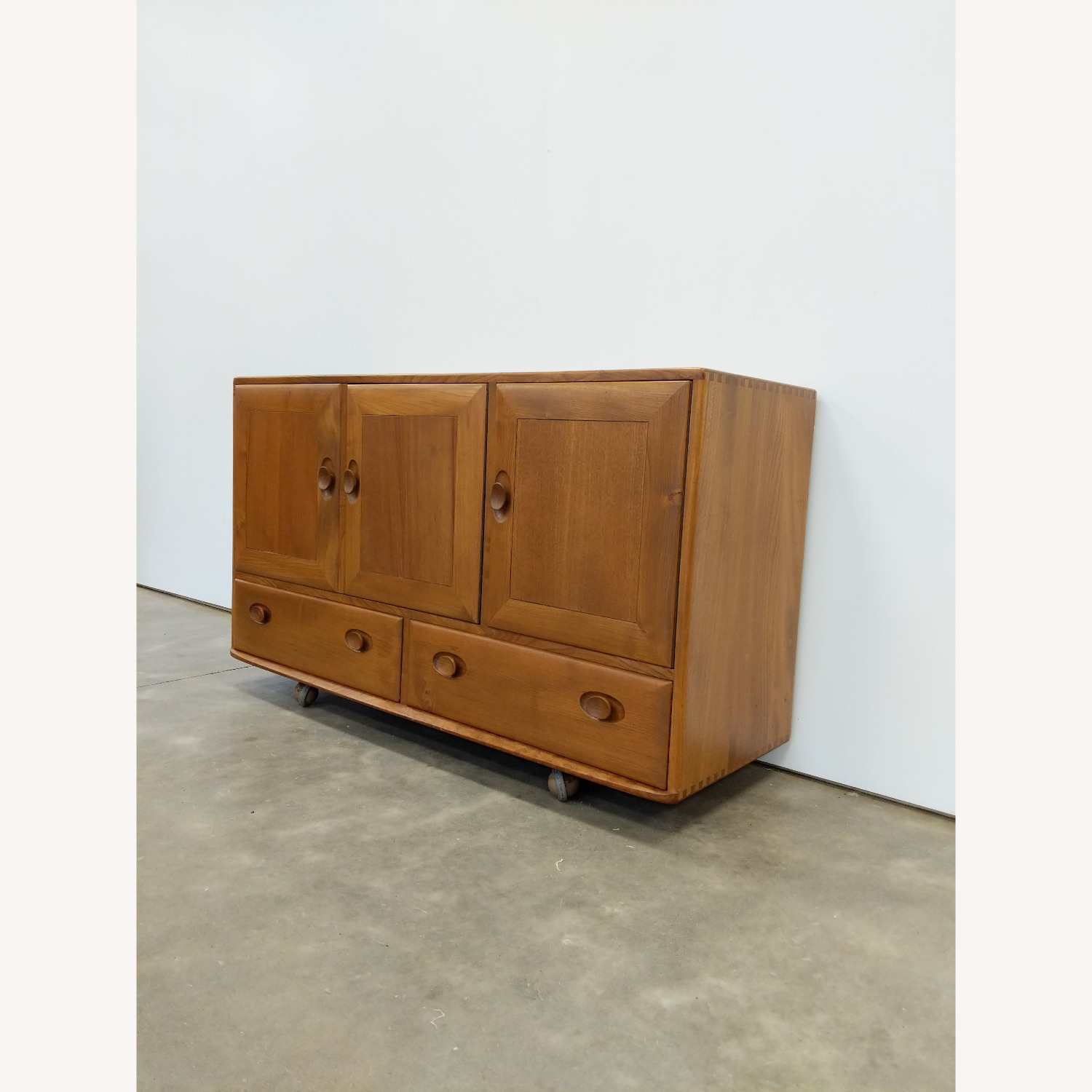 Vintage Mid Century Modern Ecrol Credenza Cabinet - image-2