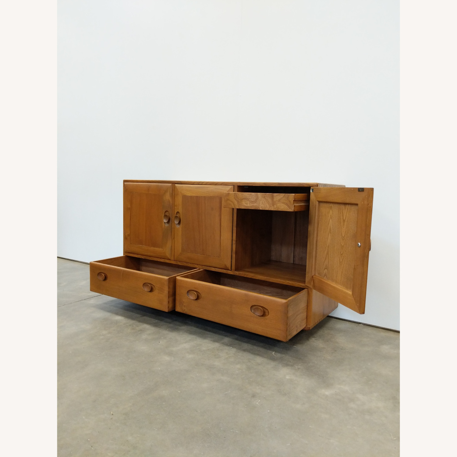 Vintage Mid Century Modern Ecrol Credenza Cabinet - image-3