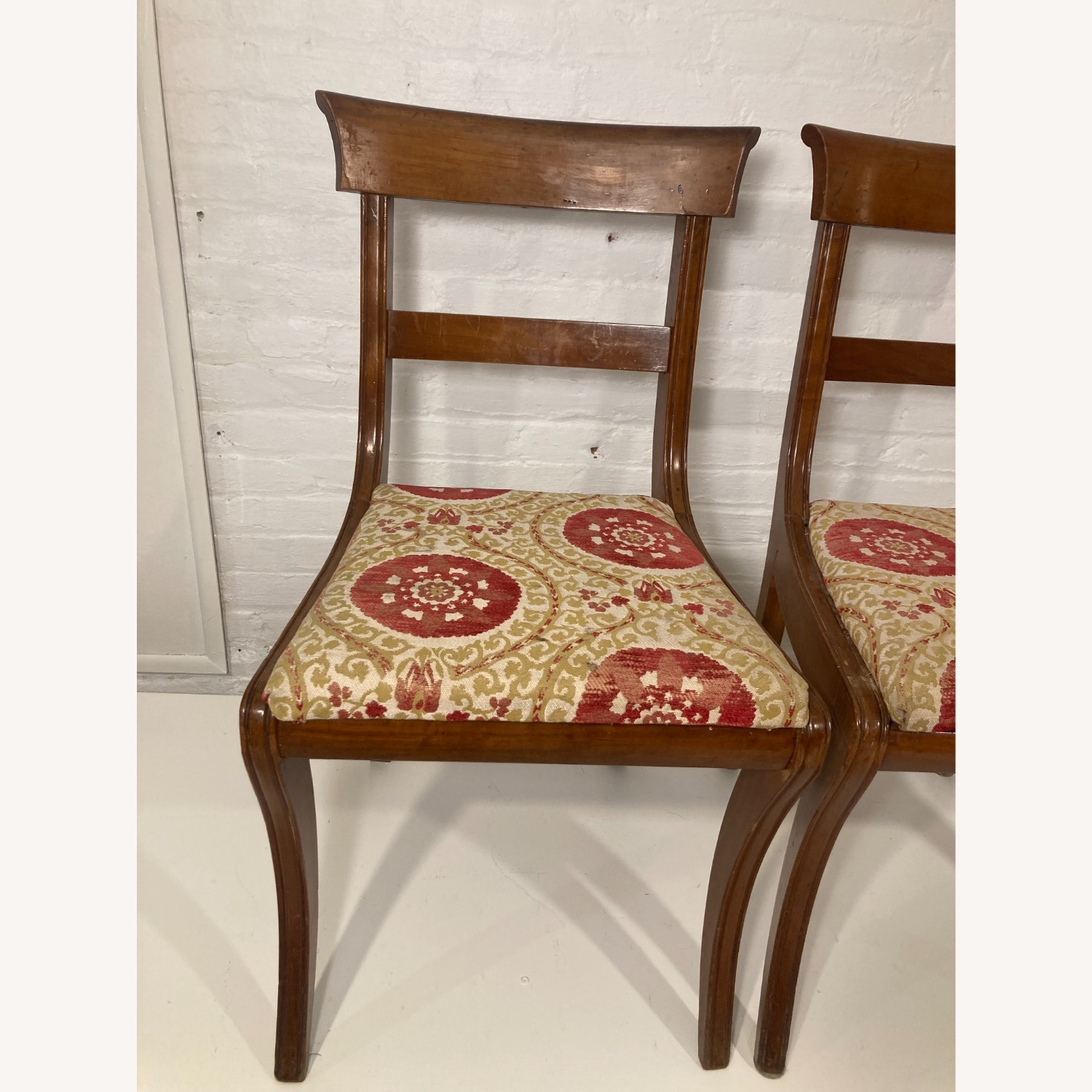 Set of 8 Vintage Dining Chairs w 2 Armchairs - image-5