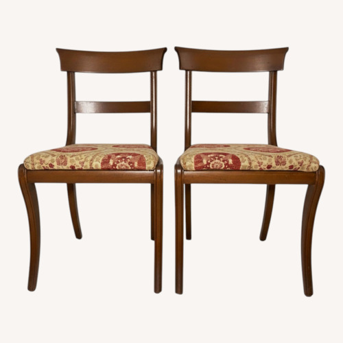 Used Set of 8 Vintage Dining Chairs w 2 Armchairs for sale on AptDeco