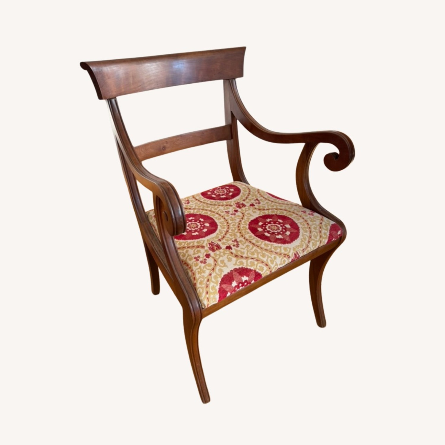 Set of 8 Vintage Dining Chairs w 2 Armchairs - image-3