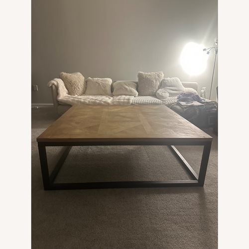 Used Light Brown Wood Coffee Table for sale on AptDeco