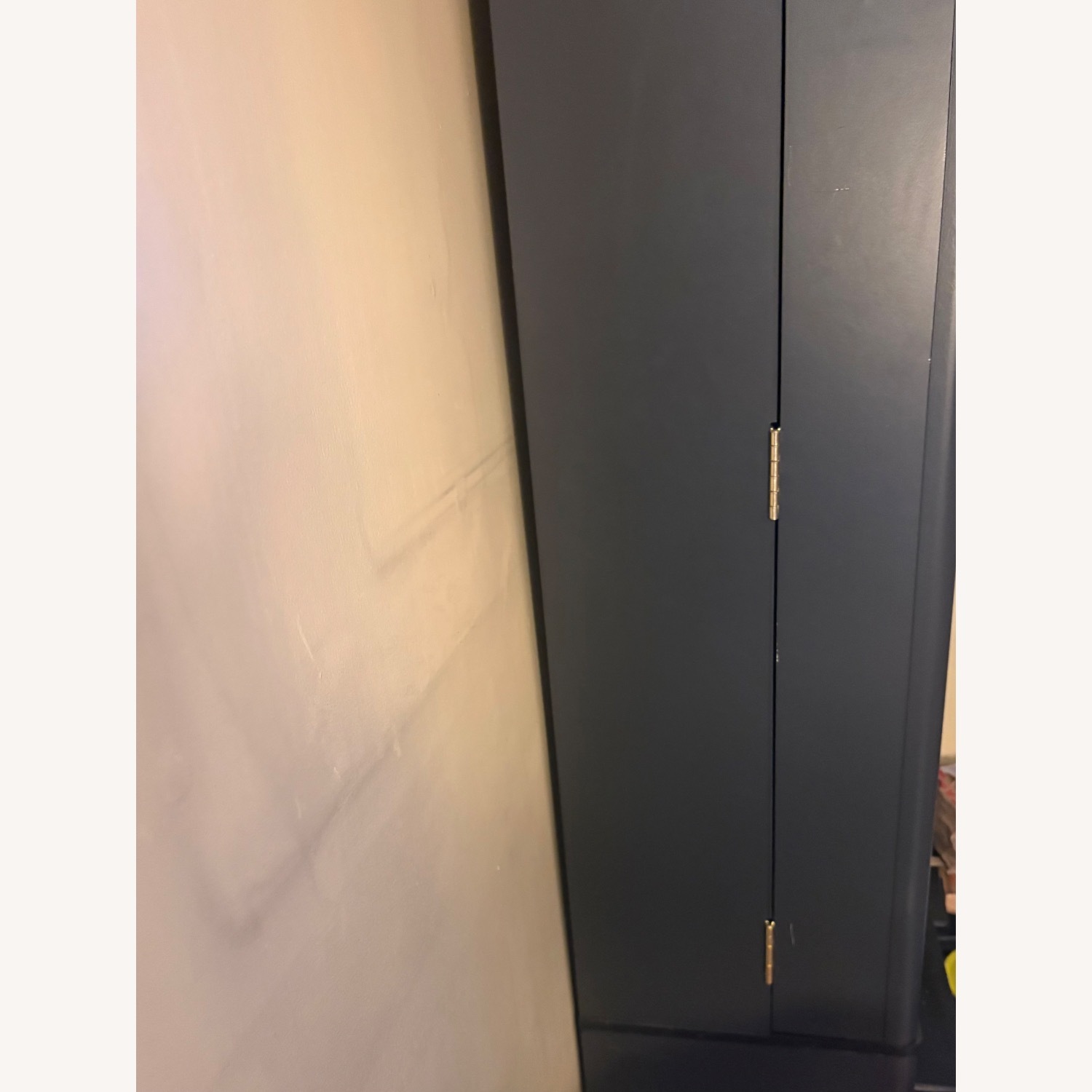 Gray/Black Wood Tall Crendenza - image-1